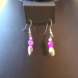 Sterling and gemstone earrings